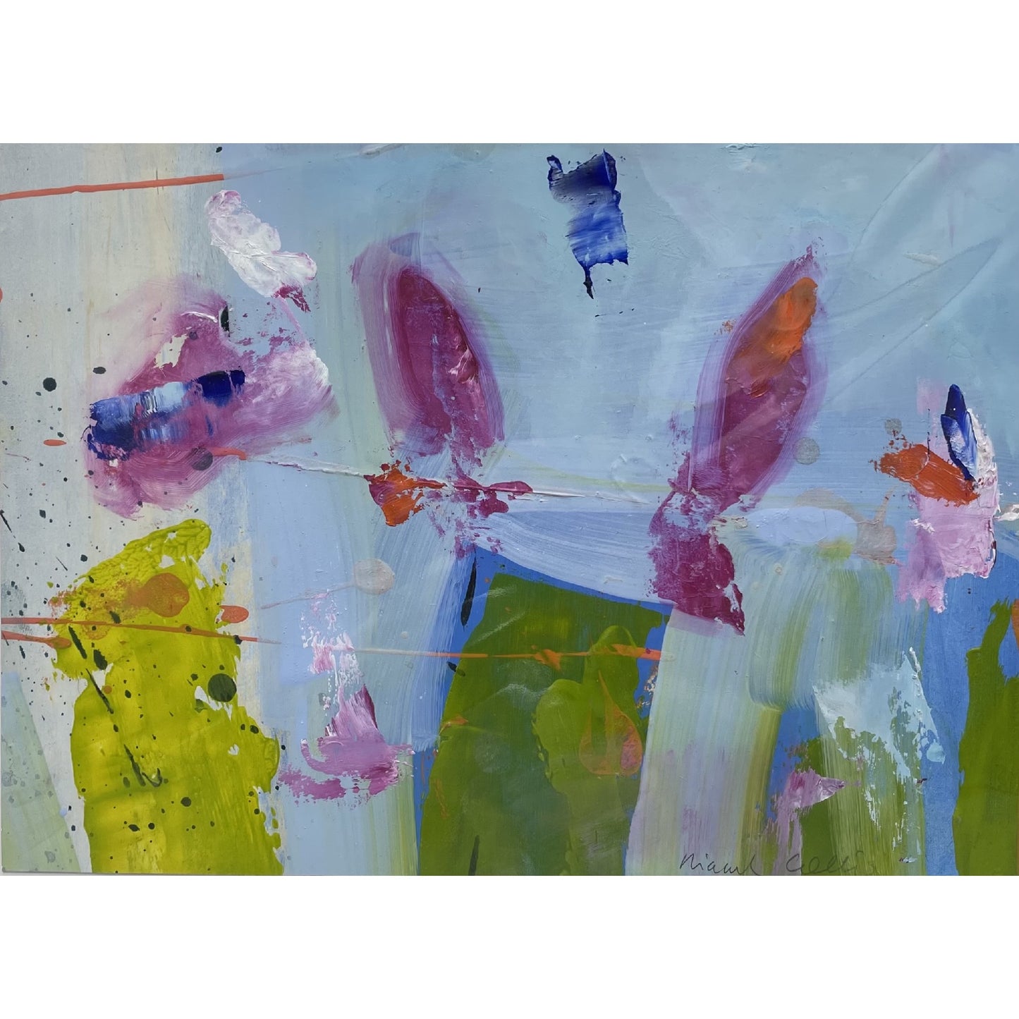 Niamh Collins - Small Abstract Painting on Paper: 10