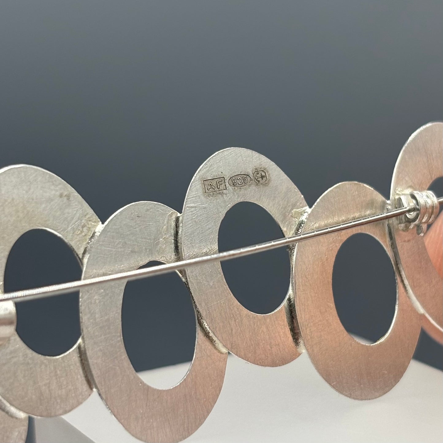 Anthony Feiler – Silver Circles Brooch