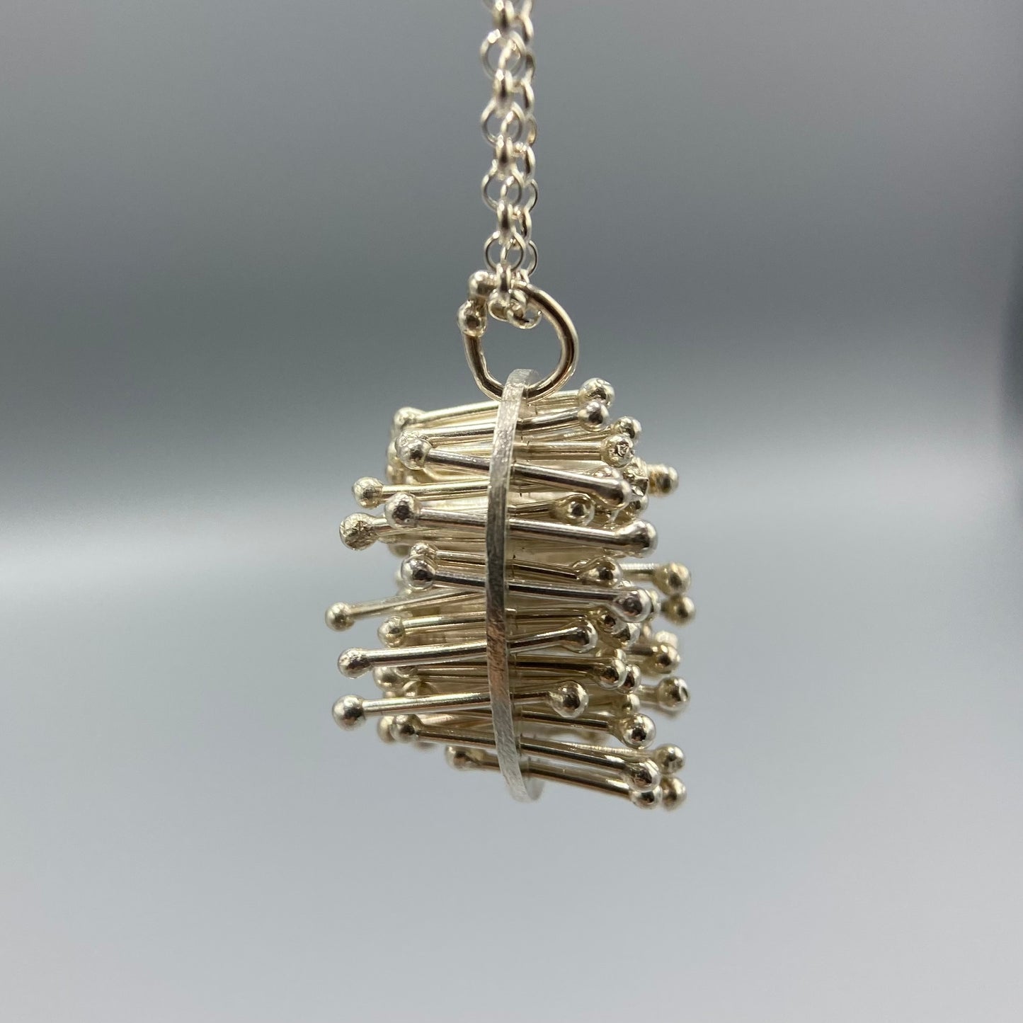 Emma McGilchrist - Large Moss Pendant - Silver