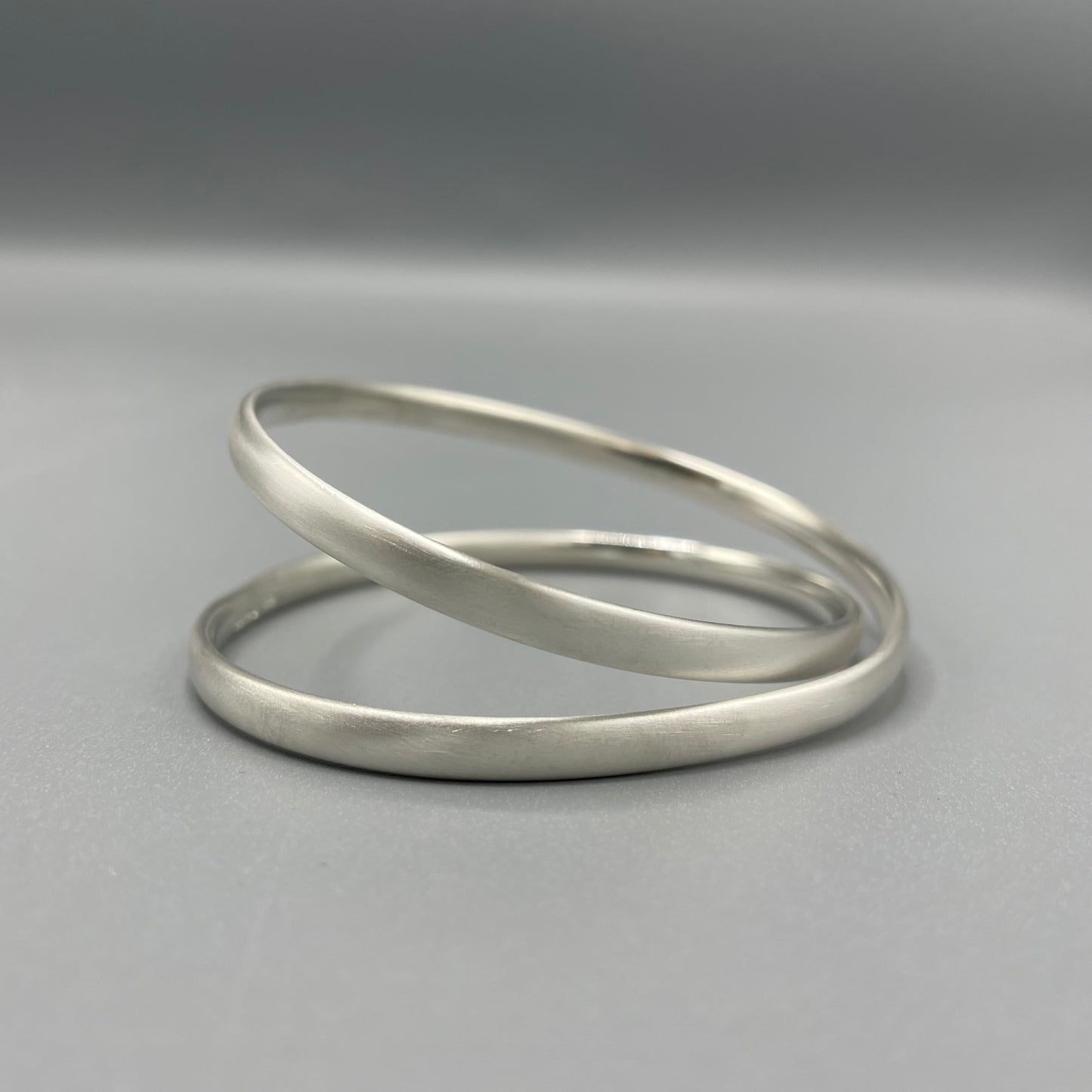 Silver 'Crossover' Bangle - Sarah McCallum
