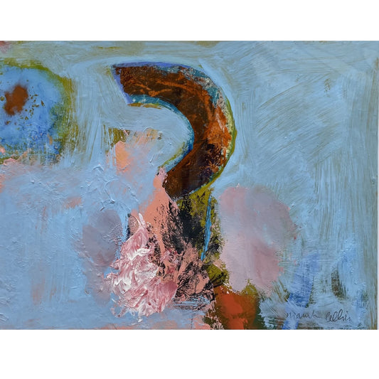 Niamh Collins - Small Abstract Painting on Paper: 5
